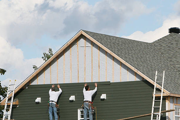Professional Siding Contractor technician working in Asbury Park, NJ